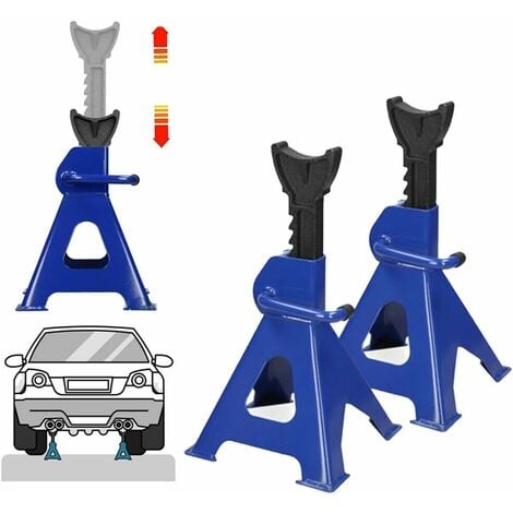 HSHA Chevalet de soutènement automobile 3000 kg sécurité 290-430 mm hauteur de levage réglable en hauteur 2 chevalets de soutènement 3T pour voiture