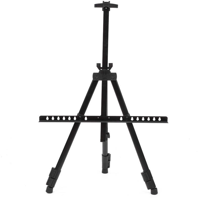 Chevalet d'Extérieur/Intérieur en Métal Renforcé - Trépied Pliable et Réglable en Fer pour Peinture et Dessin