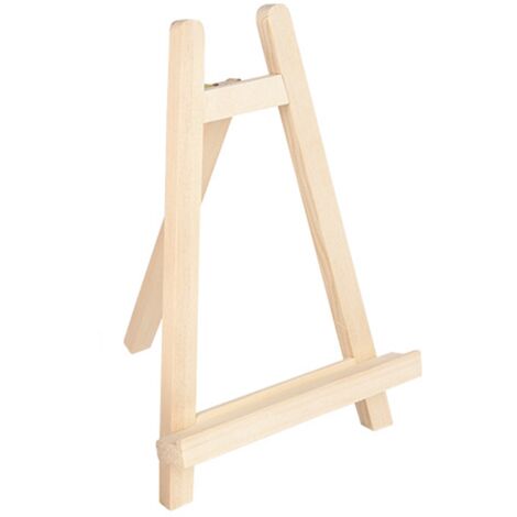Chevalet en Bois 1520.5cm Petit Chevalet de Table, Petit Tableau de Table en Bois Chevalet, Mini Chevalet Trépied en Bois pour Petites Toiles, Photos, Cartes de Visite Bûche， Oi-FRIS
