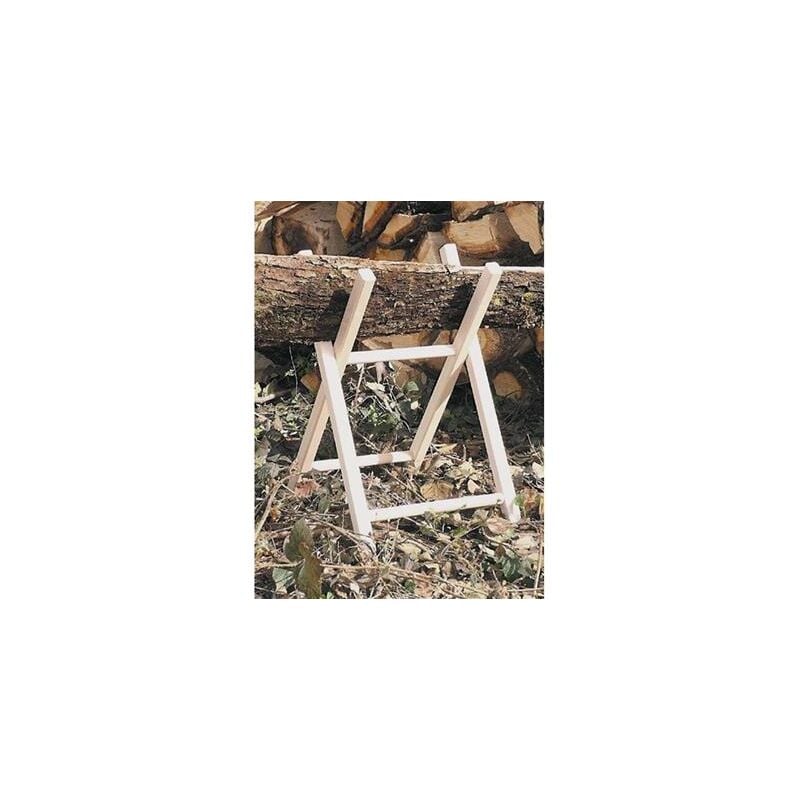 Ribimex - Chevalet en bois 2 branches 68x40cm chaîne blocage