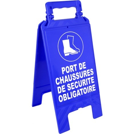 Chevalet Port de chaussure de sécurité obligatoire - 4291123 - bleu
