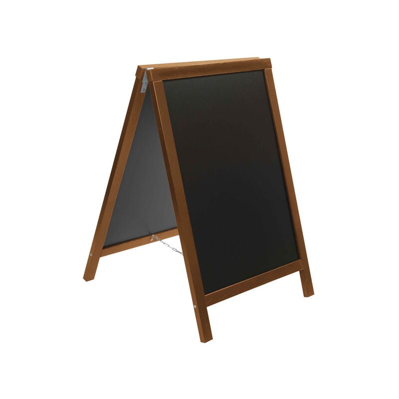 Chevalet stop trottoir avec cadre bois couleur chêne dimensions 85 x 55 cm