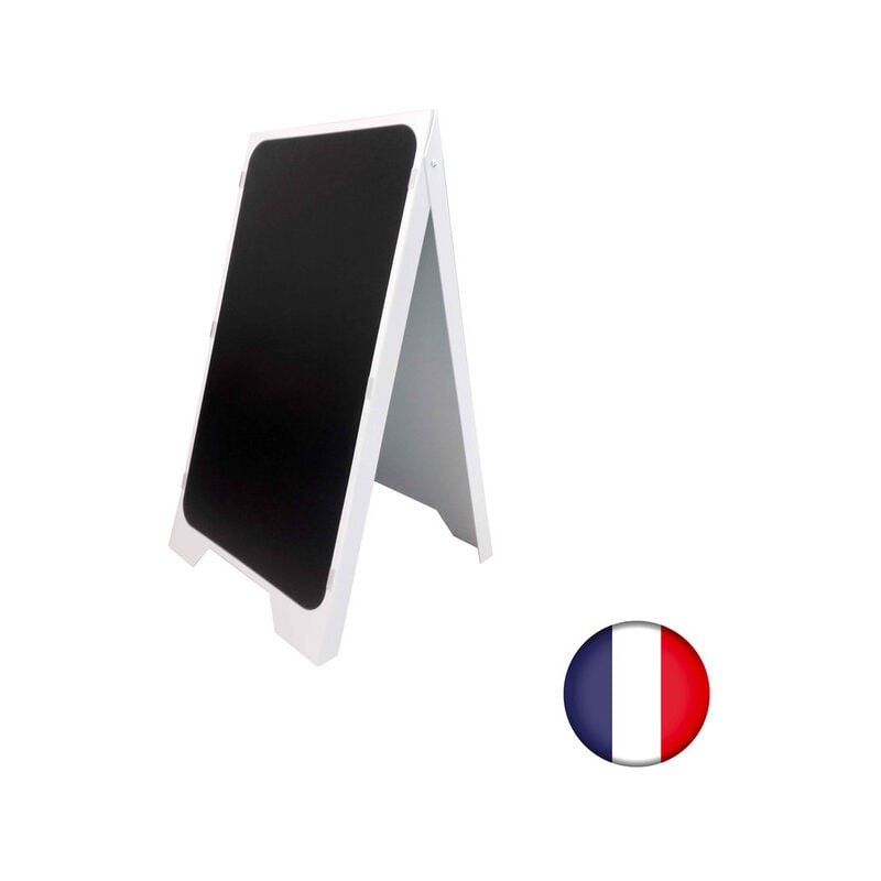 Chevalet stop trottoir plastique dimensions 100 x 55 cm - Fabrication Française