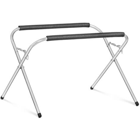 Chevalet Support Pare-Brise Tréteau De Travail En 'X' Pliable Réglable 220 kg