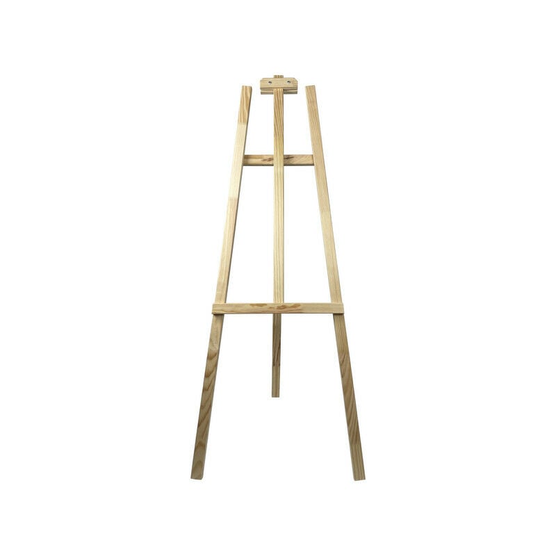 Chevalet trépied avec butée en bois brut de dimensions 140 x 57 cm - Fabrication française