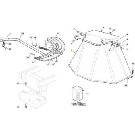 CHEVALIER DE PROTECTION DE SORTIE + ÉTHIQUE. (PIÈCES DE RECHANGE) ORIGINAL STIGA - 484598062/0