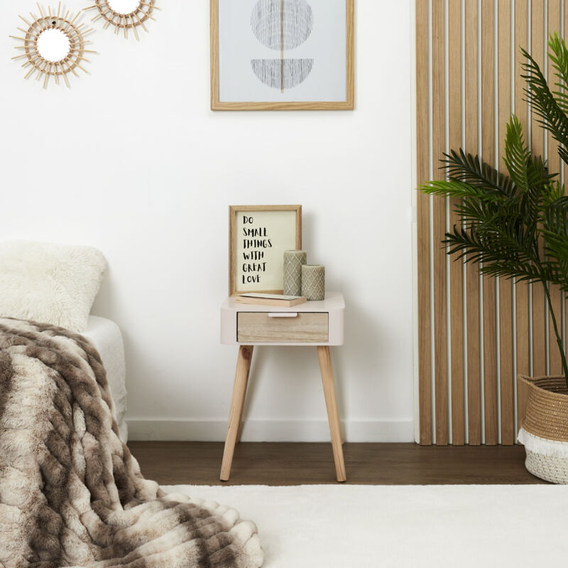 Chevet en bois 1 tiroir Zoran