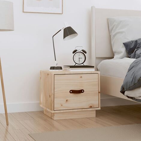 Chevet Commode de nuit - Table d'appoint - 40x34x35 cm Bois de pin solide Chic-609082