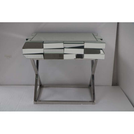 Chevet MOZAIK – Effet Miroir – 60x40x54,5 cm – Style Glamour