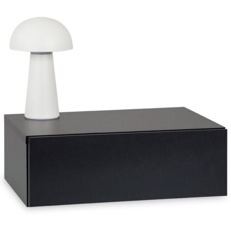 Chevet suspendu OCEANE, en bois noir mat