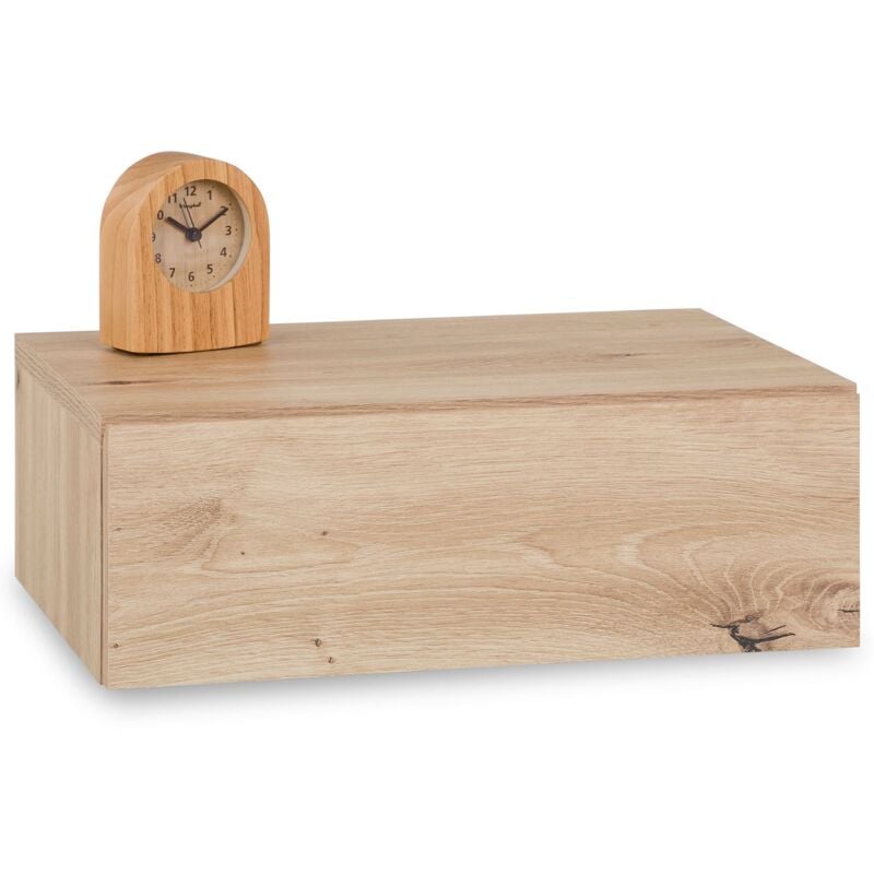 Idimex - Chevet suspendu oceane, en bois - Coloris chêne artisan