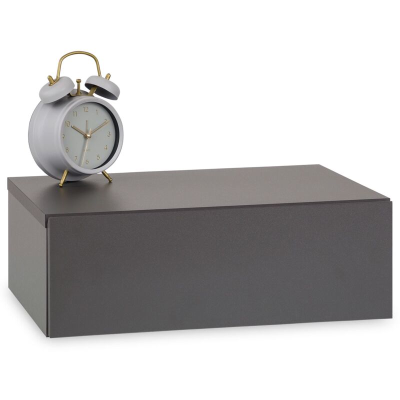 Chevet suspendu oceane, en bois gris mat