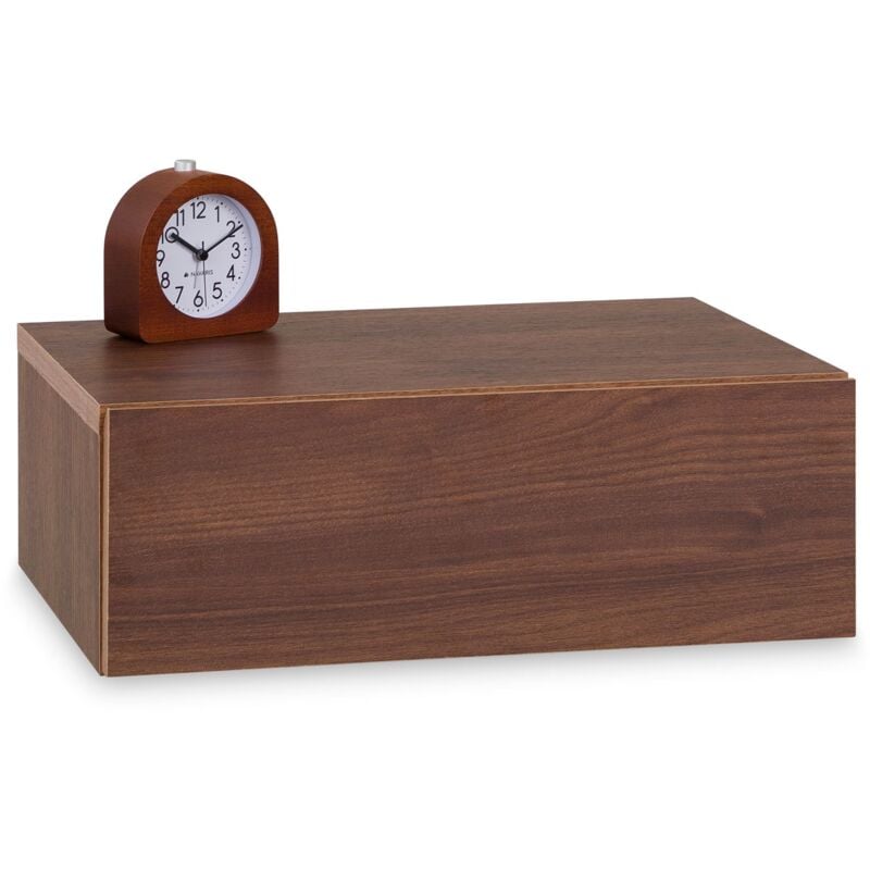 Idimex - Chevet suspendu oceane, en bois couleur noyer