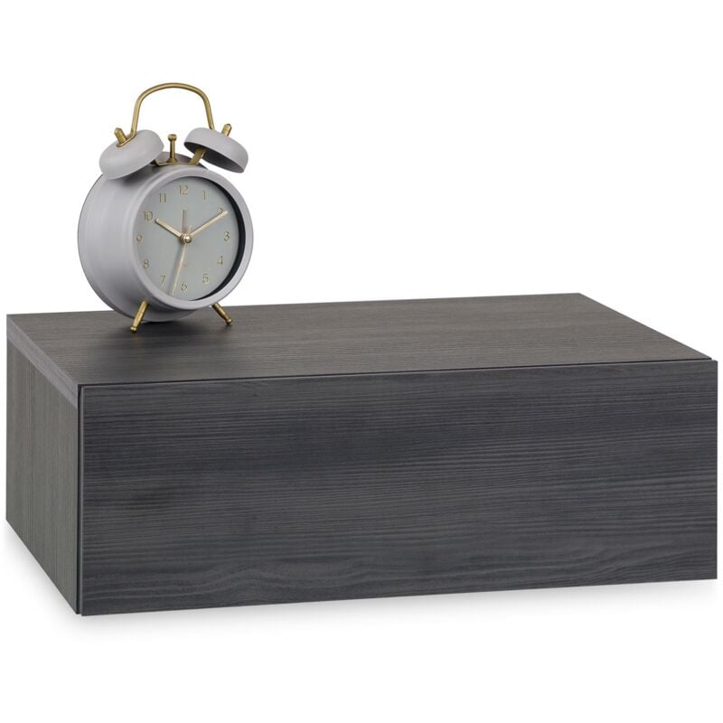 Chevet suspendu oceane, en bois décor gris cendré