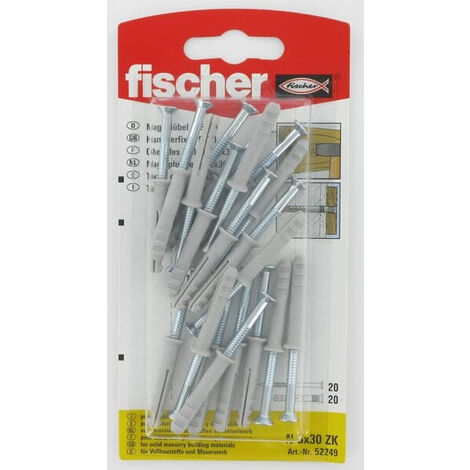 Cheville à clouer avec vis FISCHER N530ZK