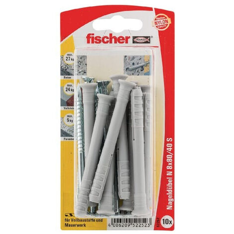 Cheville à clouer avec vis FISCHER N880ZK