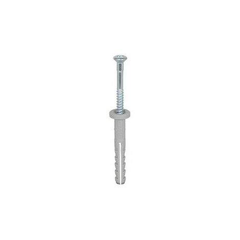 FISCHER - Cheville clou NF 5x40/15 avec collerette épaisse et clou tete fraisée - Boîte de 100