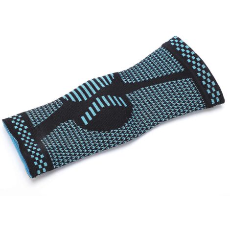 Cheville bandée bleue en nylon extensible, légère et respirante, pour hommes et femmes, idéale pour la protection des pieds lors de la pratique sportive.