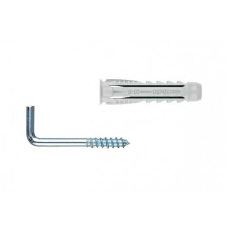 Cheville BZ T4S+AL-RO quadruple expansion avec gonds à visser 8x40 mm & 20x80/5x63 mm - Blister de 4 pièces