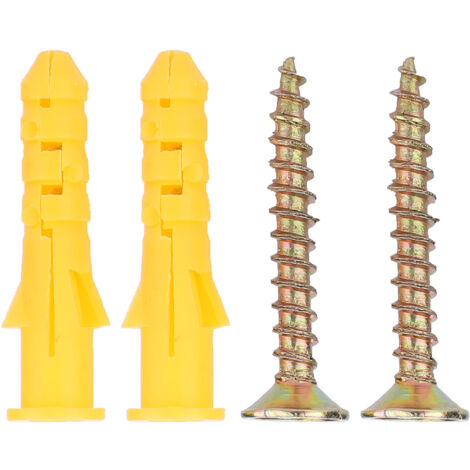 Cheville d'expansion plastique pour vis autotaraudeuse, kit de fixation M6 pour matériaux pleins