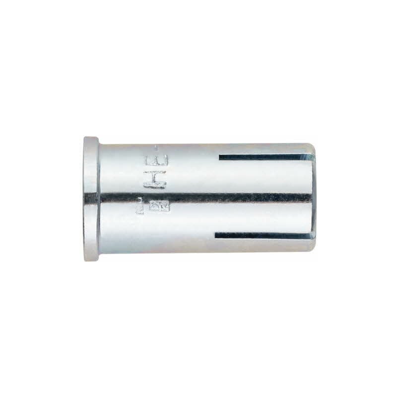 Cheville femelle avec cône interieur pour charges lourdes Courte - Zingué M12 x 25 - Boite de 50