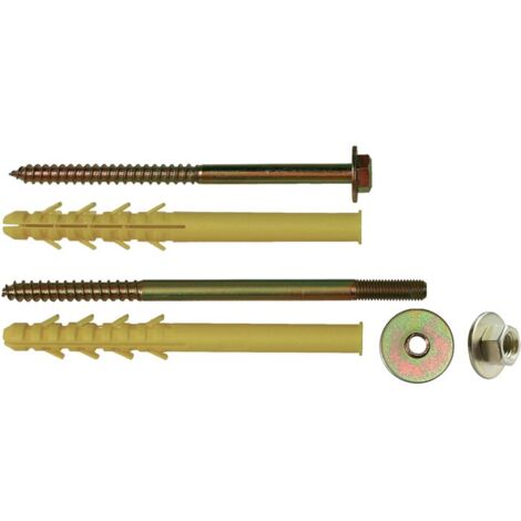 Cheville fixation chauffe-eau - Diamètre 16 mm -200 mm - Plâtre et polystyrène - Sachet de 4 - ING Fixation