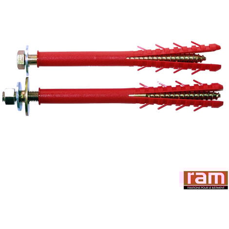 Jeu de chevilles M8 pour fixation radiateur ING FIXATIONS
