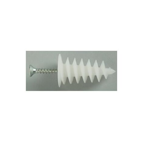 cheville isobiz - pour polystyrène - avec vis 4.5 x 35 mm - boite de 40 - bizline 720045