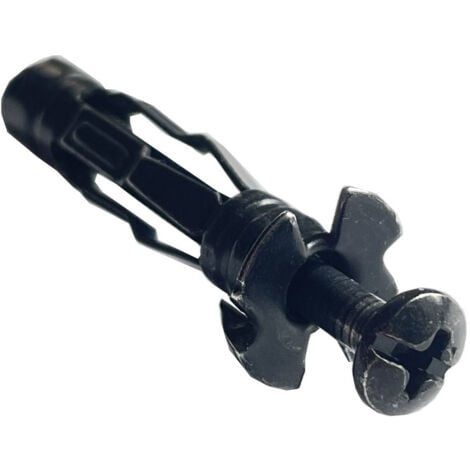 Cheville METAL 4X32 Avec Vis Acier zingué noir-30 pièces