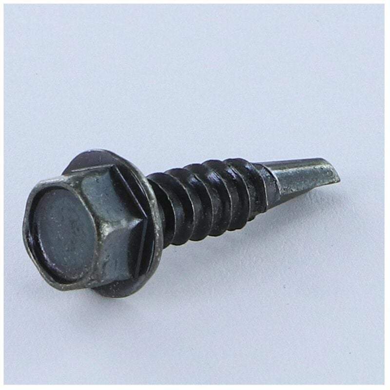 Vis autoperceuse Tête hexagonale th 4.8X16 Filet tôle Acier zingué noir-1000 pièces