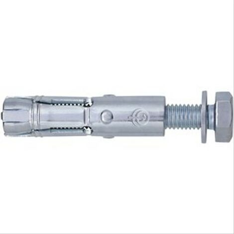 Cheville métallique à quatre segments Diam20mm L=80mm, pour vis DiamM12x90 boîte de 20