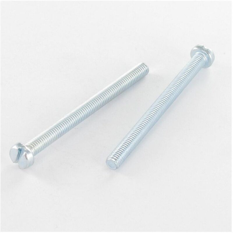 Vis métaux Tête cylindrique TC Fendue M8X30 Acier zingué-200 pièces