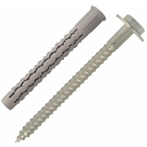 Cheville Nylon Longue Expansion avec TH Embase Acier 10X100