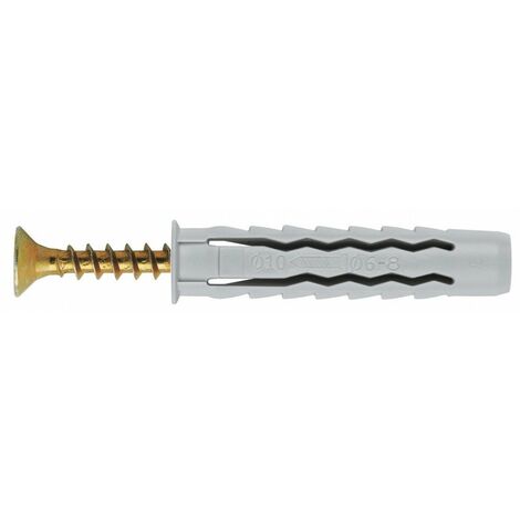 Cheville Nylon Quadruple Expansion+vis 8x40 Par 8