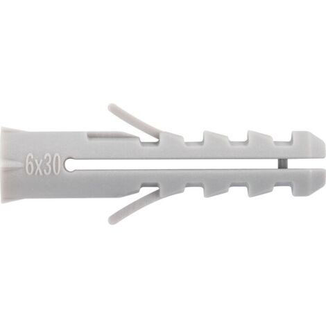 Cheville nylon standard - Fixpro - Longueur 30 mm - Diamètre 6 mm - Vendu par 100