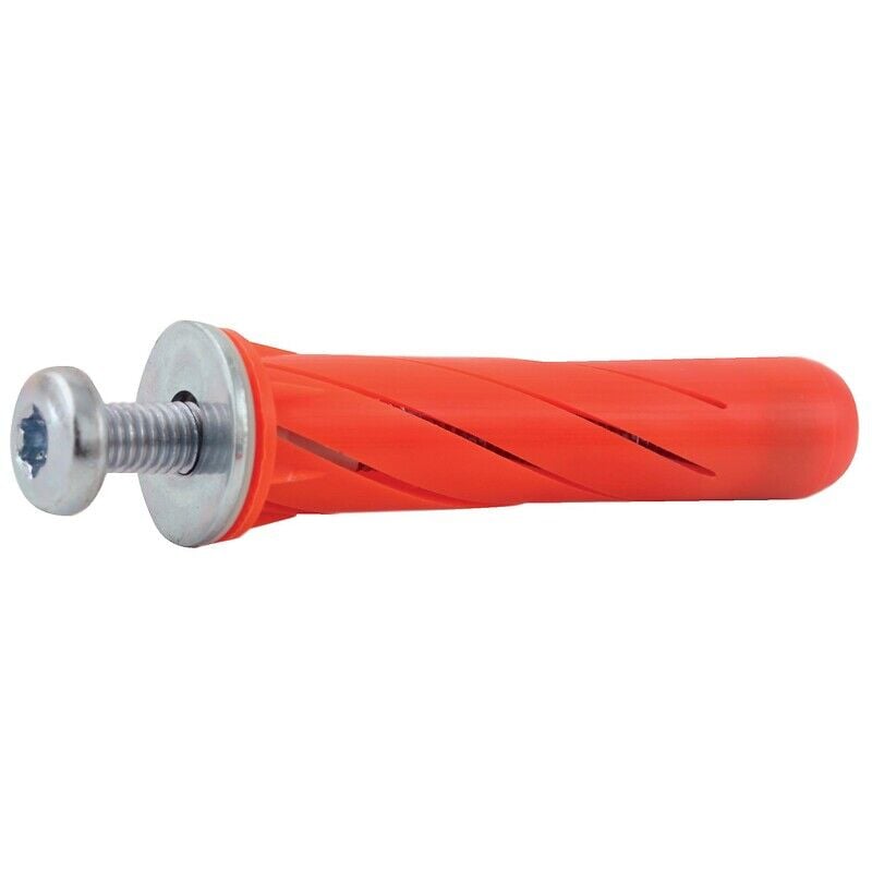 Chevilles multi-matériaux à expansion contrôlée 10x49 avec vis tête cylindrique 5x55m T25 boîte de 25 pièces G&b Fissaggi