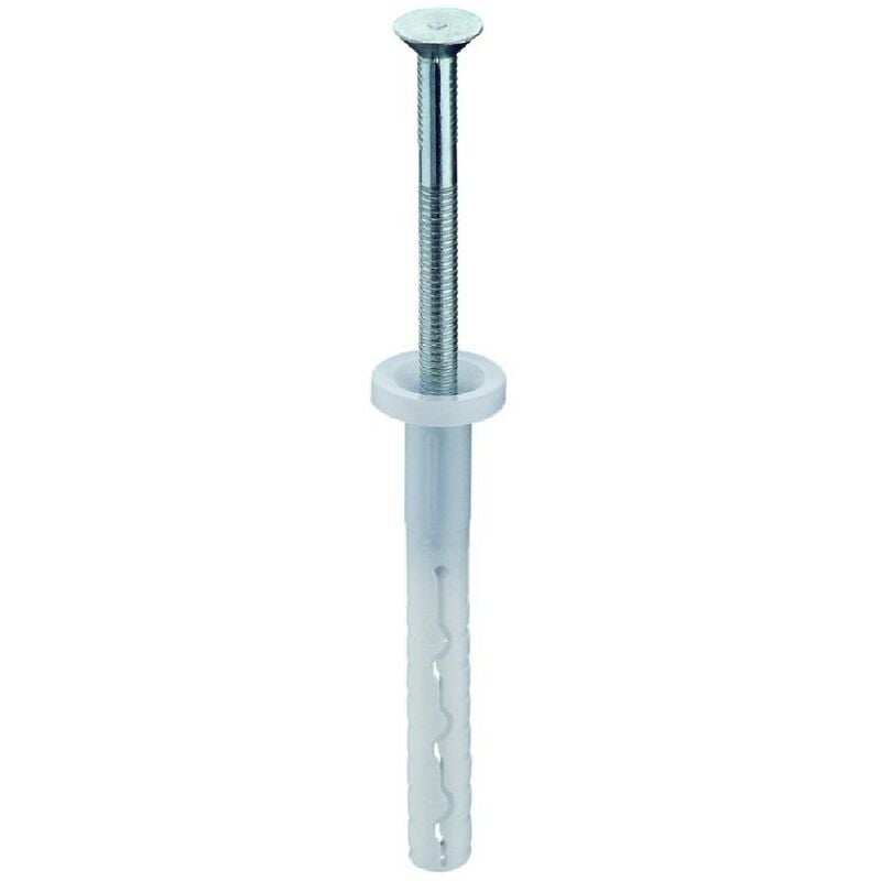 Lots de 100 Chevilles ite plastique expansive, vis fixation rails, Webertherm nku 065, weber