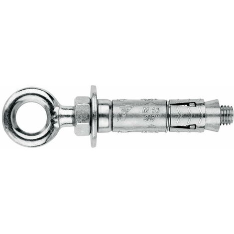 Cheville pour fixation mi-lourdes - Piton forgé - Zamak M6 x 45 Ø12 - Boite de 50
