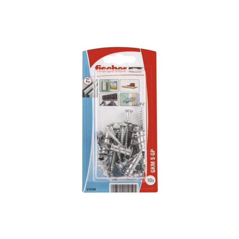 

Taco metálico autoperforante para placa GKM con tornillo 4,5x50, 10 piezas
