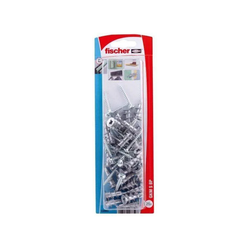 

Taco metálico autoperforante para placa GKM con tornillo 4,5x35, 25 piezas