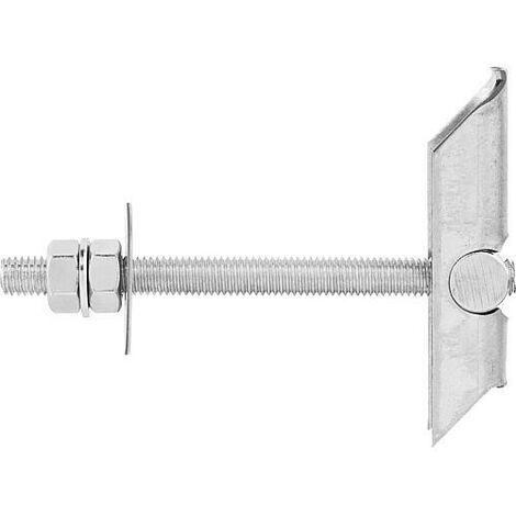 Chevilles à bascule M8 pour plaques en carton plâtre et béton – Longueur 100mm – Lot de 10 pièces – Résistance élevée pour montage mural – TOX