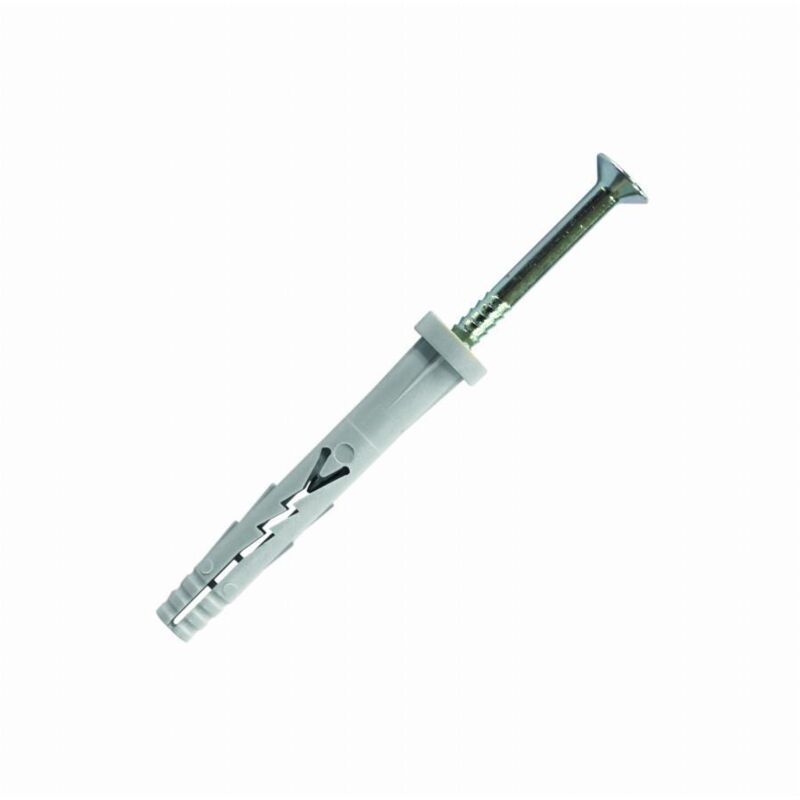 200 chevilles à frapper nylon multi-matériaux, clou tête plate, Inox A4 - 5 x 27 mm