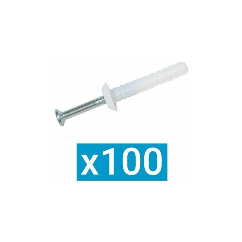 Cheville à frapper tap-vis 6X45 - boite de 100 - A270085 - Ing Fixations