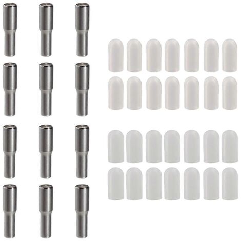 Chevilles d'étagère en acier inoxydable, broches de 1/4 pouce et 5 mm