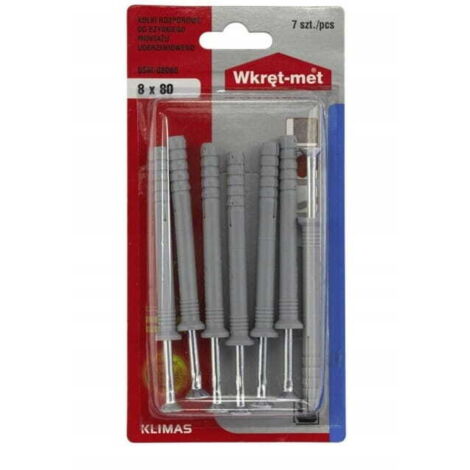 Chevilles d'expansion universelles 8x80mm 7pcs