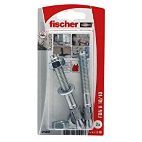 Chevilles Fischer FBN II 1010-2K, Blister de 10, Incolore