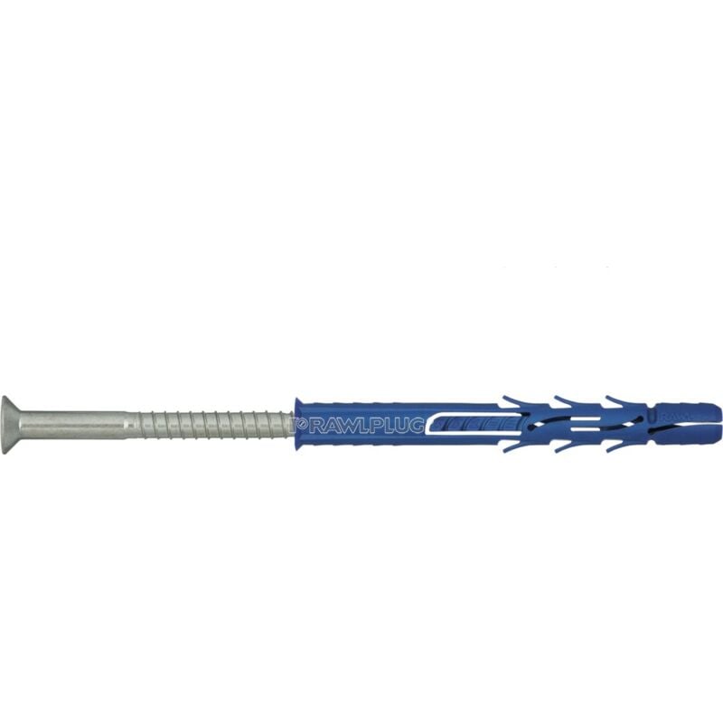 Chevilles longue universelle nylon tête fraisée 10X200 boîte de 25 Rawl R-FF1-N-10L200