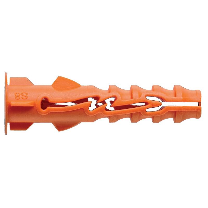 Chevilles universelles nylon Nyl avec collerette diamètre 8mm longueur 40mm, bidon de 300 pièces Spit