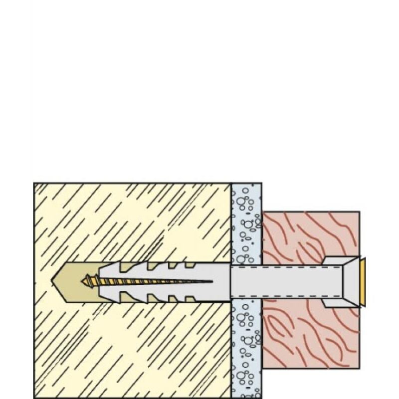 Chevilles universelles nylon S diamètre 6 en boîte de 3000 - FISCHER