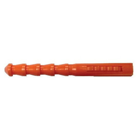 Chevilles universelles polyéthylène coloris orange diamètre 14 en boîte de 20